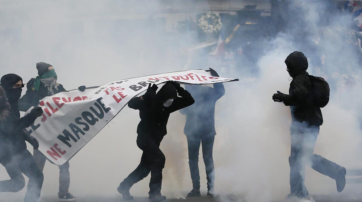 Disturbios en la Cumbre del Clima de París, en 2015