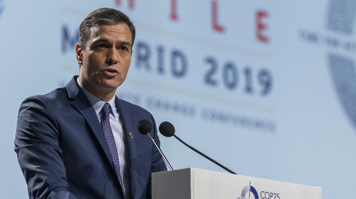 El presidente del Gobierno en funciones, Pedro Sánchez