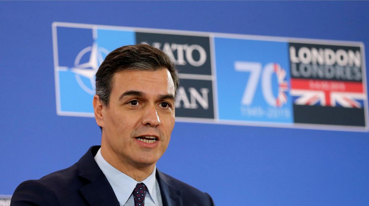 Pedro Sánchez, el presidente del Gobierno en funciones, en la cumbre de la OTAN