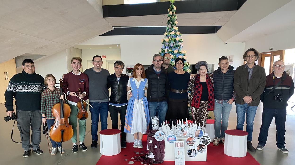 Imagen de la rueda de prensa de presentación de la campaña de Navidad del Auditori Teulada Moraira