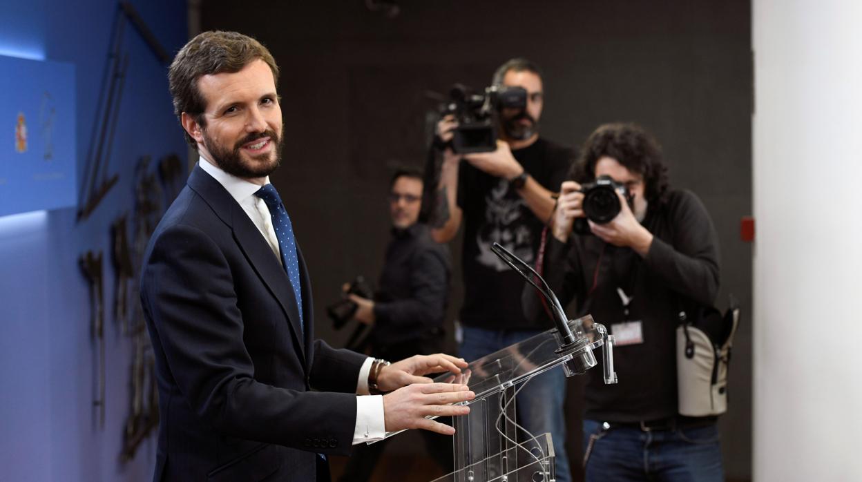 Pablo Casado, en el Congreso
