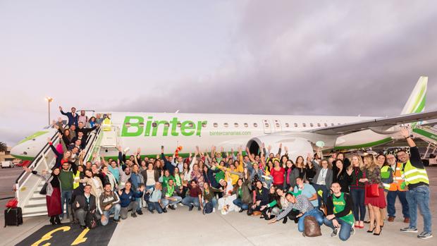 Primer vuelo del nuevo avión de Binter Canarias