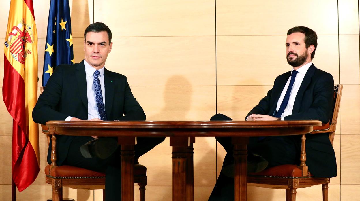 Pedro Sánchez y Pablo Casado