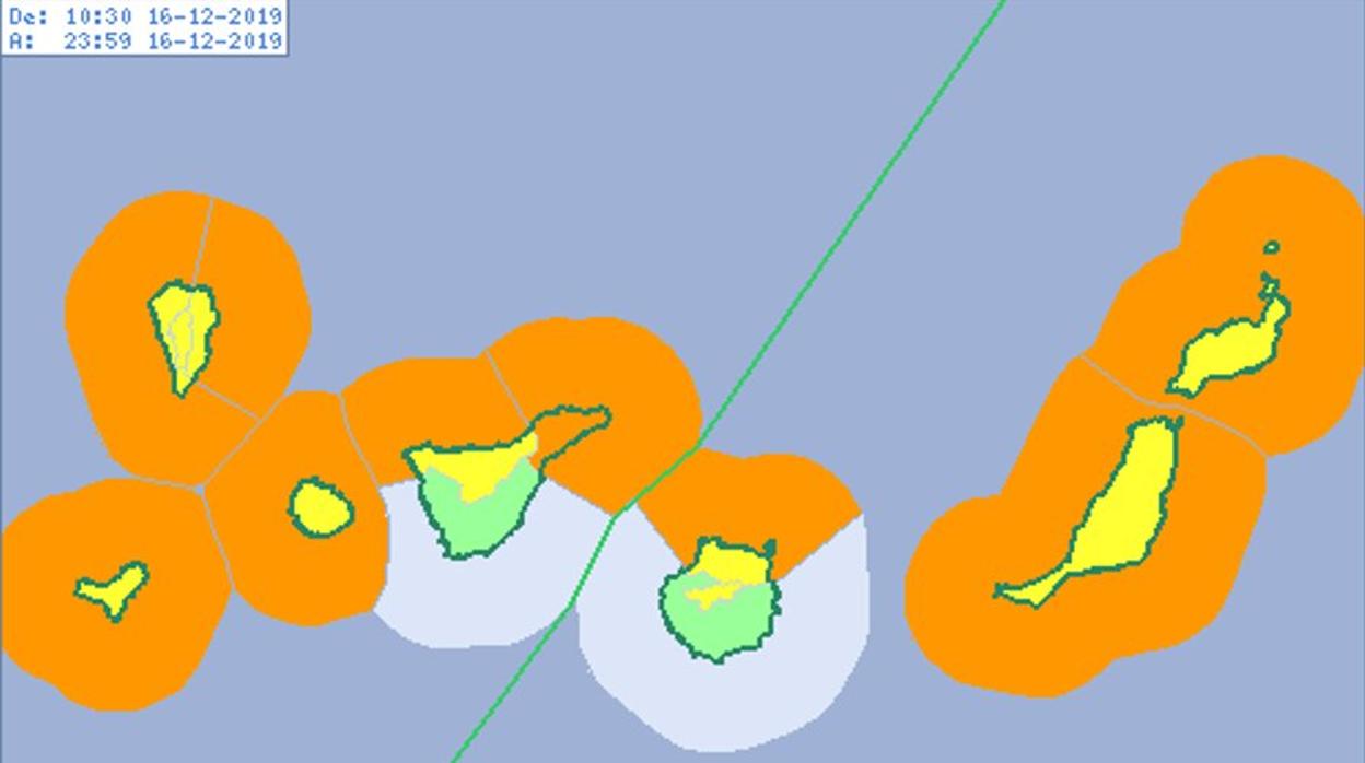 Alertas para el día de hoy en Canarias