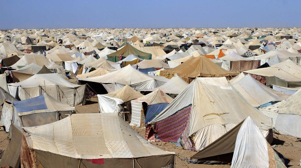 Imagen de un campo de refugiados saharauis