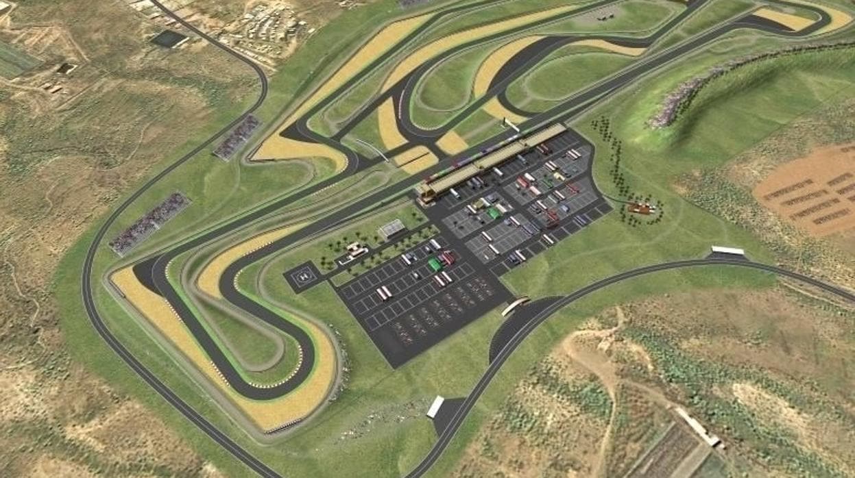 Vista aérea del futuro Circuito del Motor en Tenerife