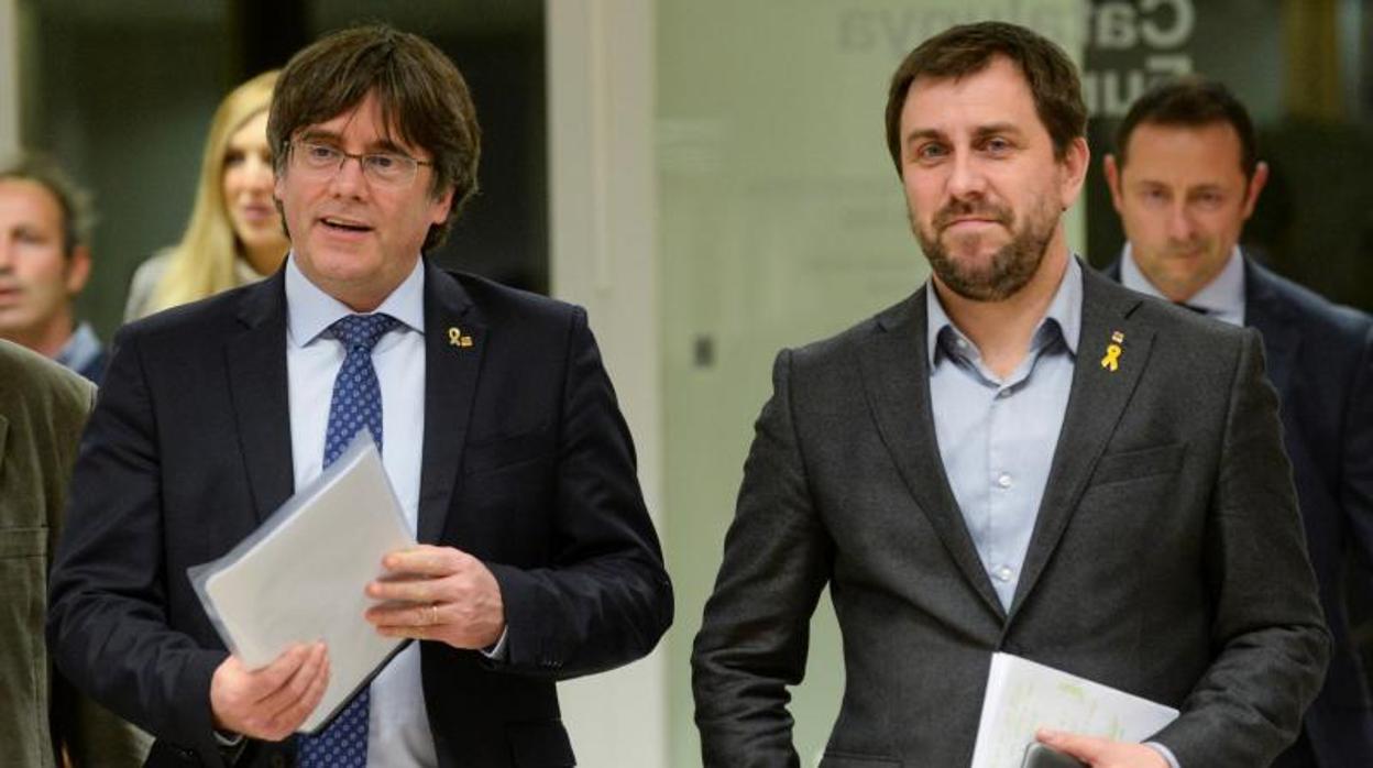 Puigdemont y Comín, esta tarde en Bruselas