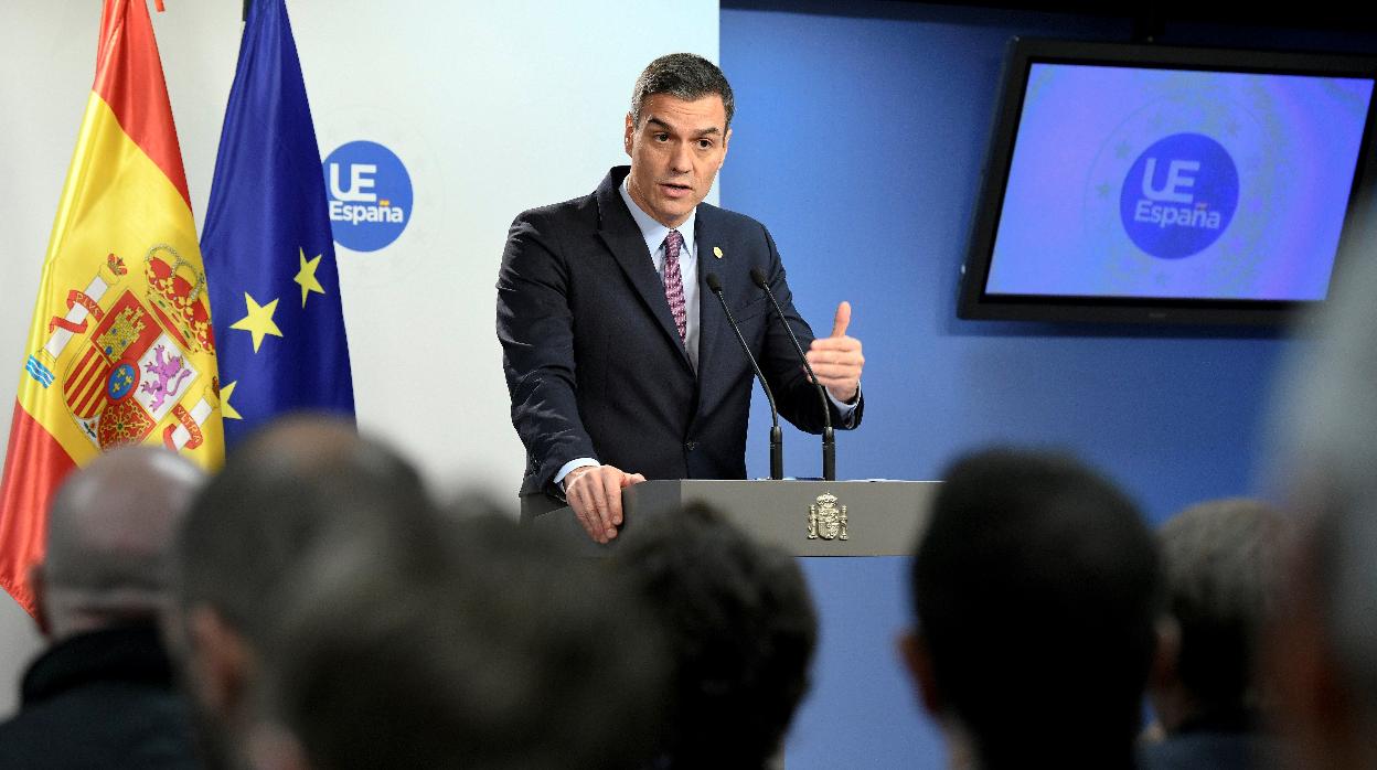 Rueda de prensa de Pedro Sánchez en Bruselas