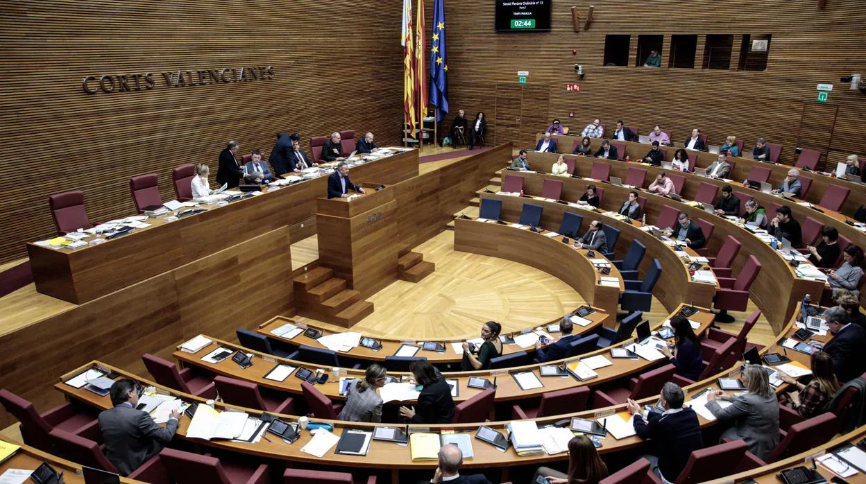 Imagen del debate de Presupuestos este jueves en las Cortes Valencianas
