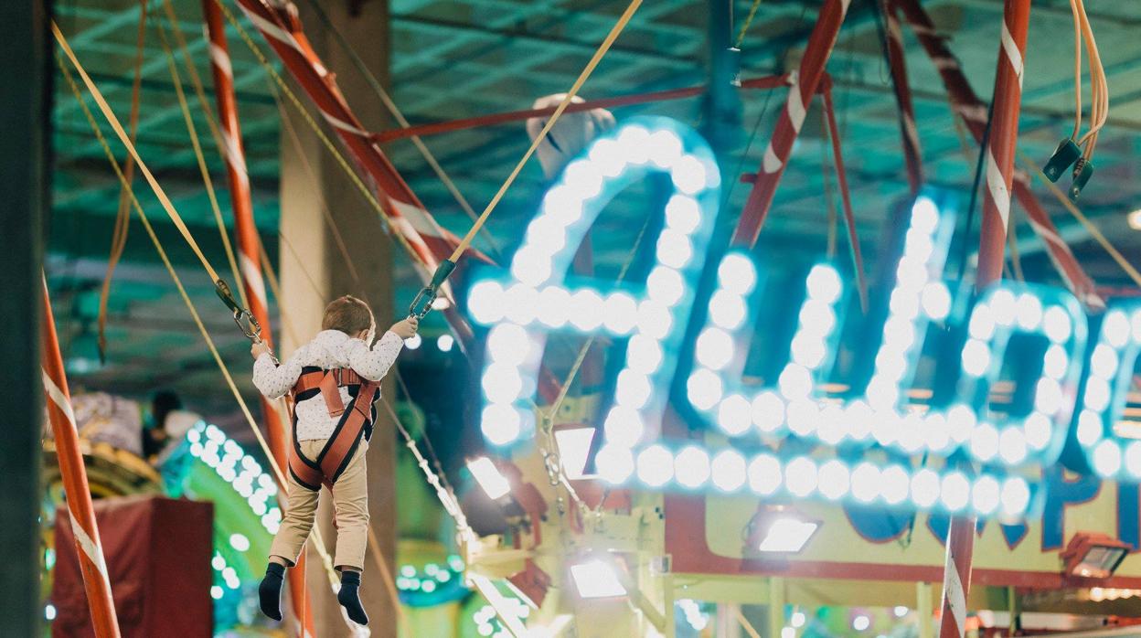 Imagen de archivo de la feria de atracciones instalada en Expojove