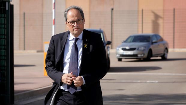 Quim Torra visita a los políticos presos y pide «paz y libertad inmediata» para todos ellos