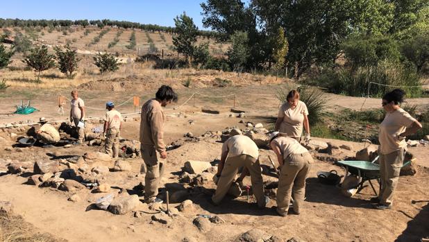 Los trabajos de «Guarrazar III» se centran en el manantial de la finca