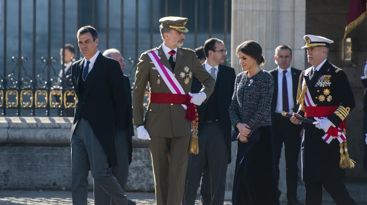 Los Reyes y el presidente del Gobierno en la última celebración de la Pascua Militar