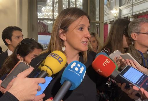 Imagen de la portavoz popular en el Ayuntamiento de Valencia, Maria José Catalá