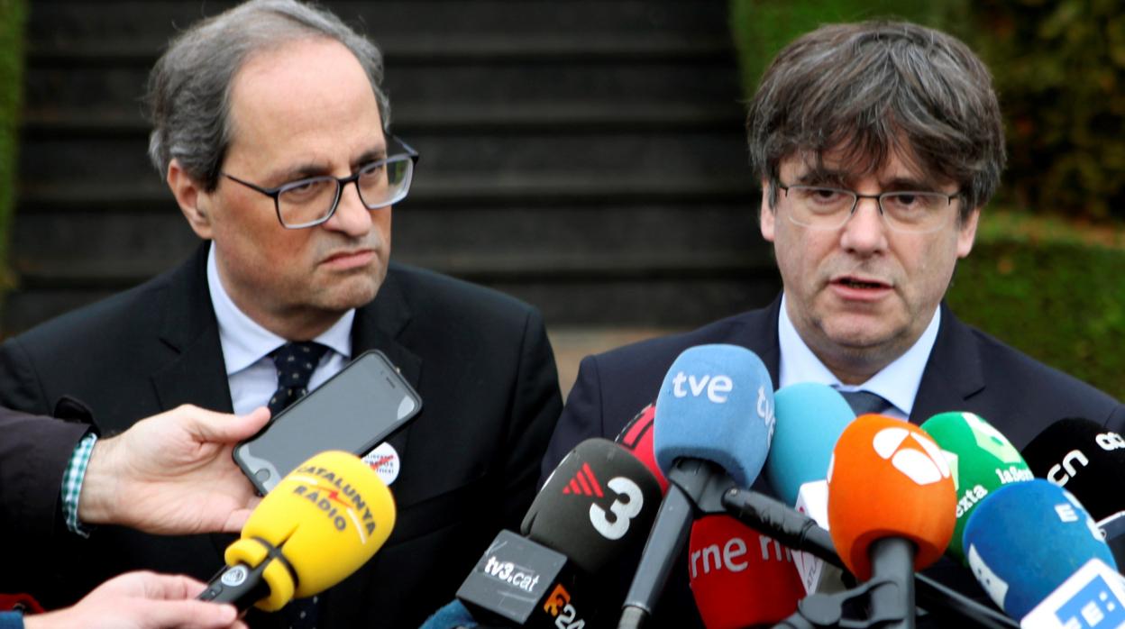 Quim Torra y Carles Puigdemont, en una imagen de archivo