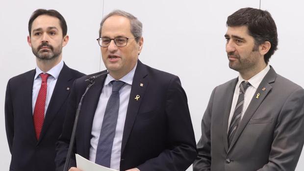 Quim Torra echa de menos la figura del «relator» en el pacto PSOE-ERC