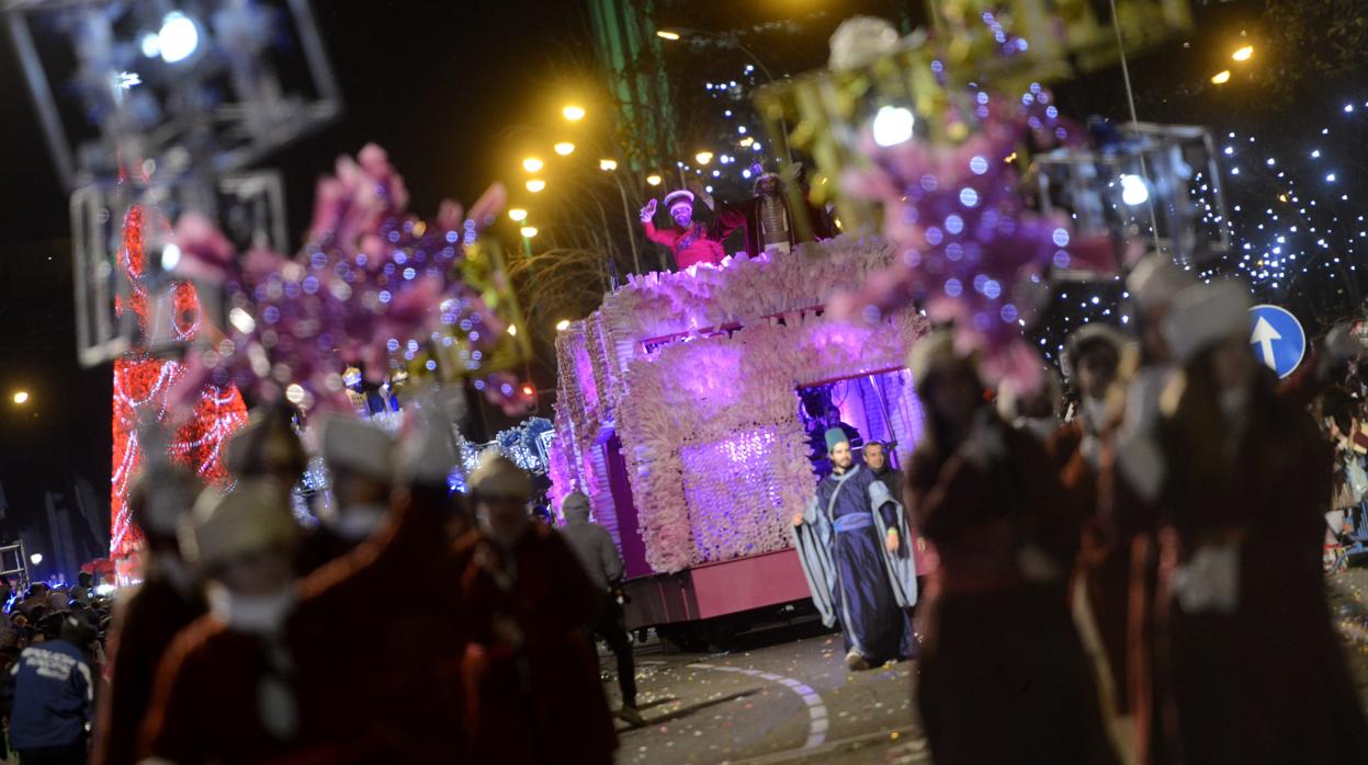 Cabalgata de Reyes del 2019 antes de su llegada a Cibeles