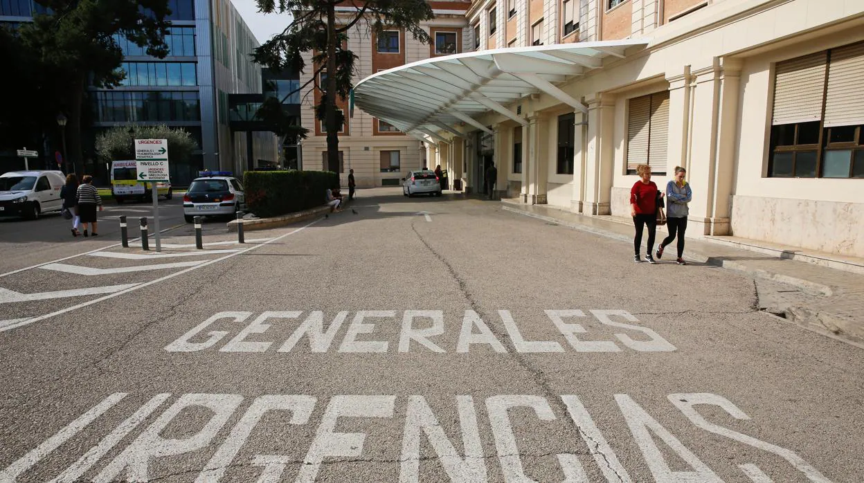 Imagen del acceso al Hospital General de Valencia