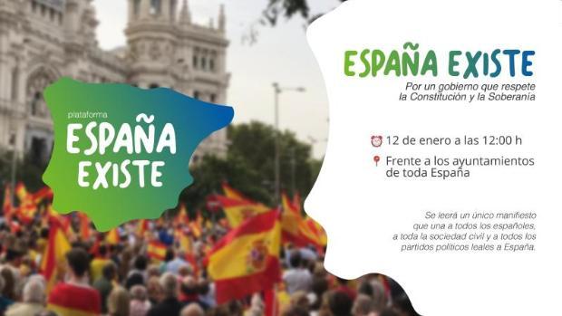 «España existe» convoca concentraciones en once poblaciones de Toledo para este domingo
