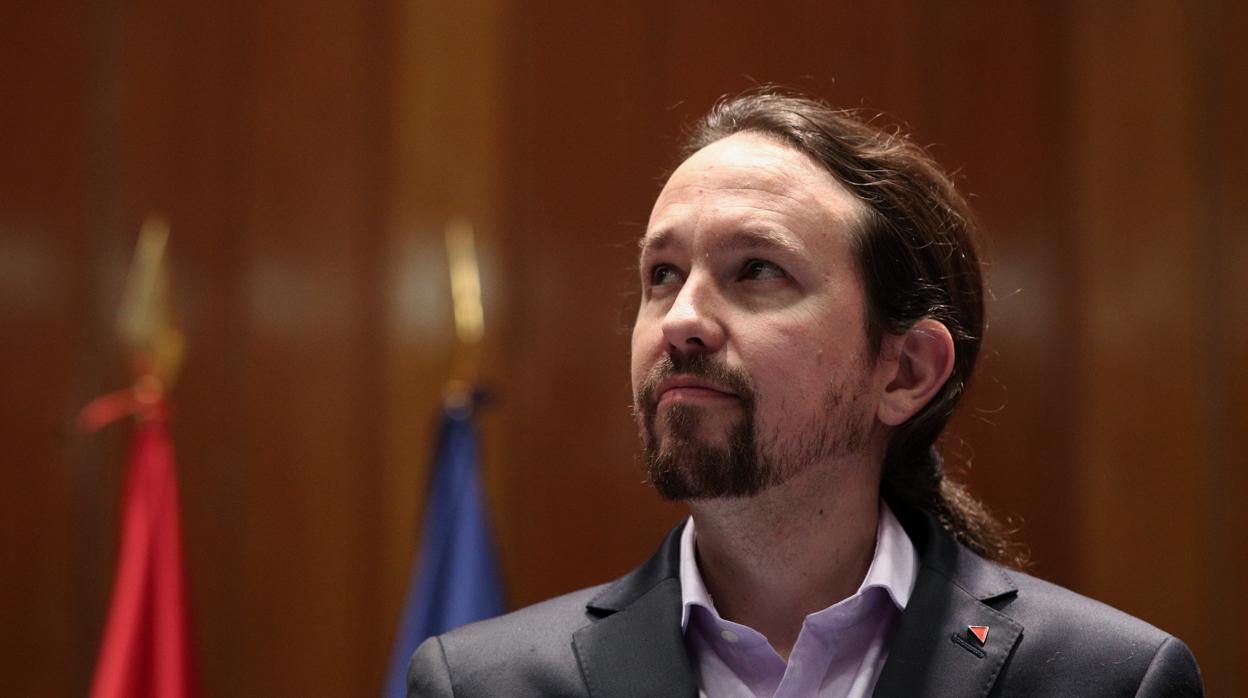 El vicepresidente del Gobierno, Pablo Iglesias, tras la toma de posesión de su cargo