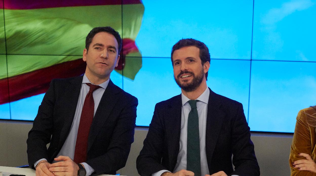 Teodoro García-Egea y Pablo Casado