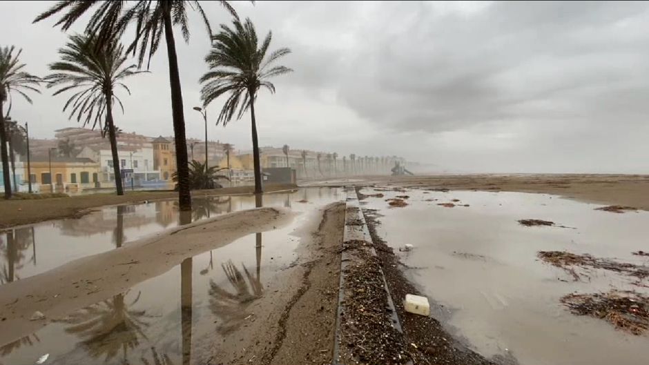 Vídeo: los devastadores efectos del temporal en las playas de Valencia