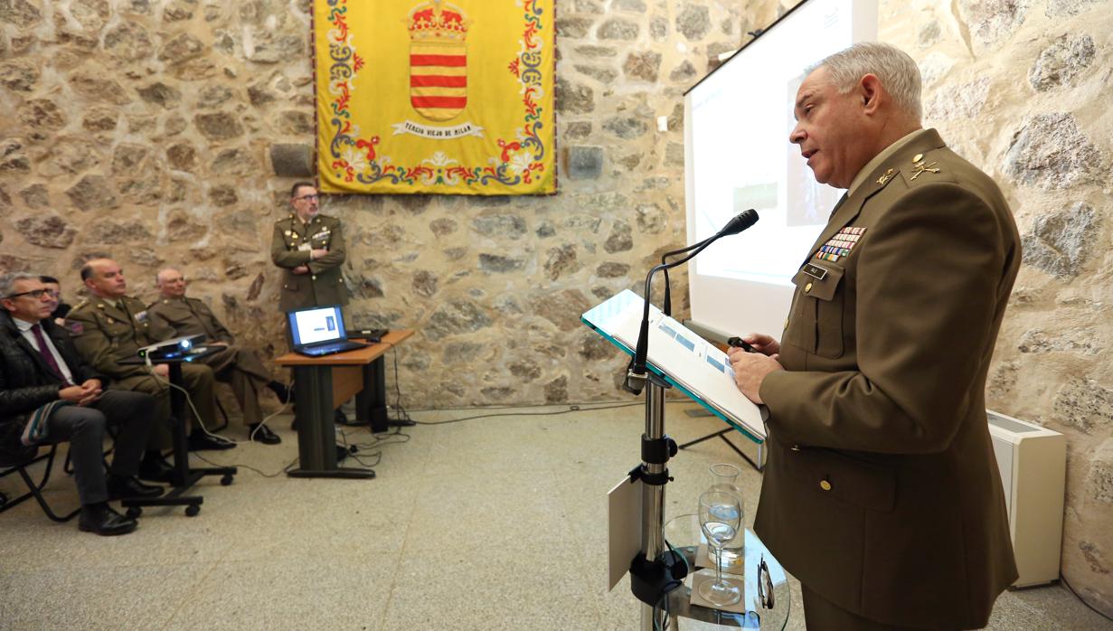 El general Antonio Rajo durante la presentación del plan de actuación 2020