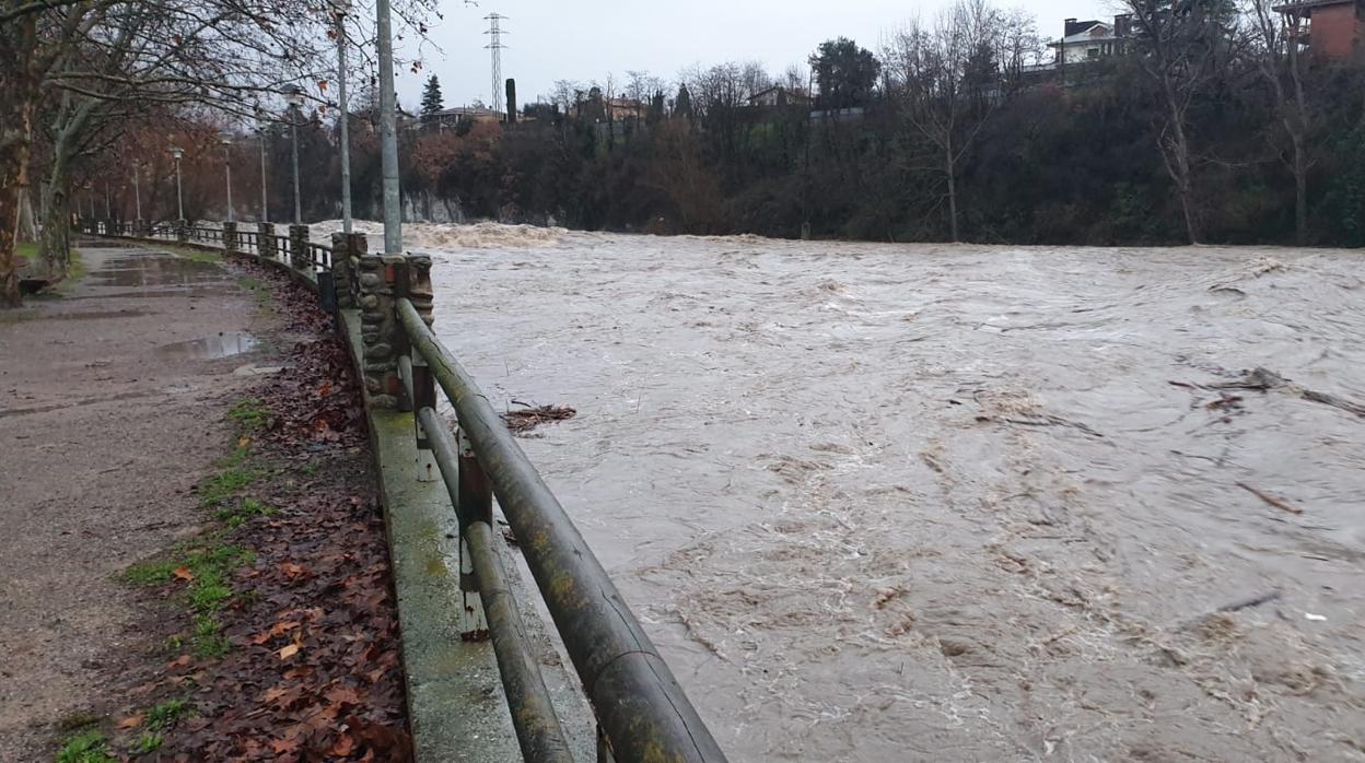 El río Ter, en su paso por Manlleu