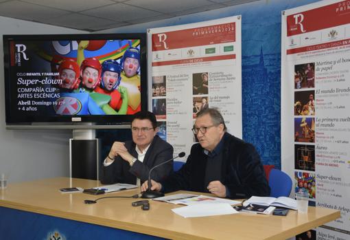 Teo García y Francisco Plaza durante la rueda de prensa de presentación del ciclo