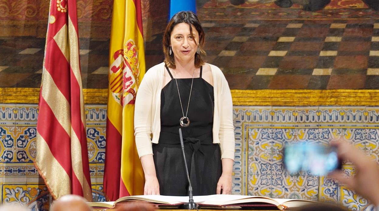 La consellera Rosa Pérez, durante su toma de posesión