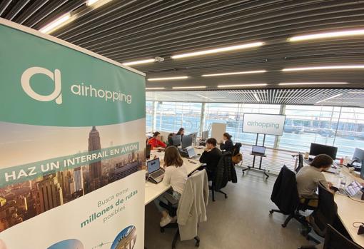 Imagen de las oficinas de la startup Airhopping