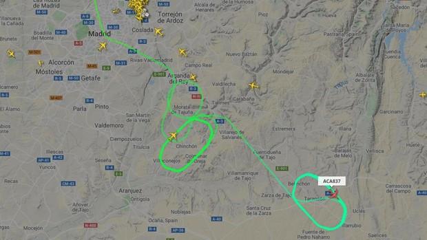 Un avión de Air Canada prepara un aterrizaje de emergencia en Barajas por una avería