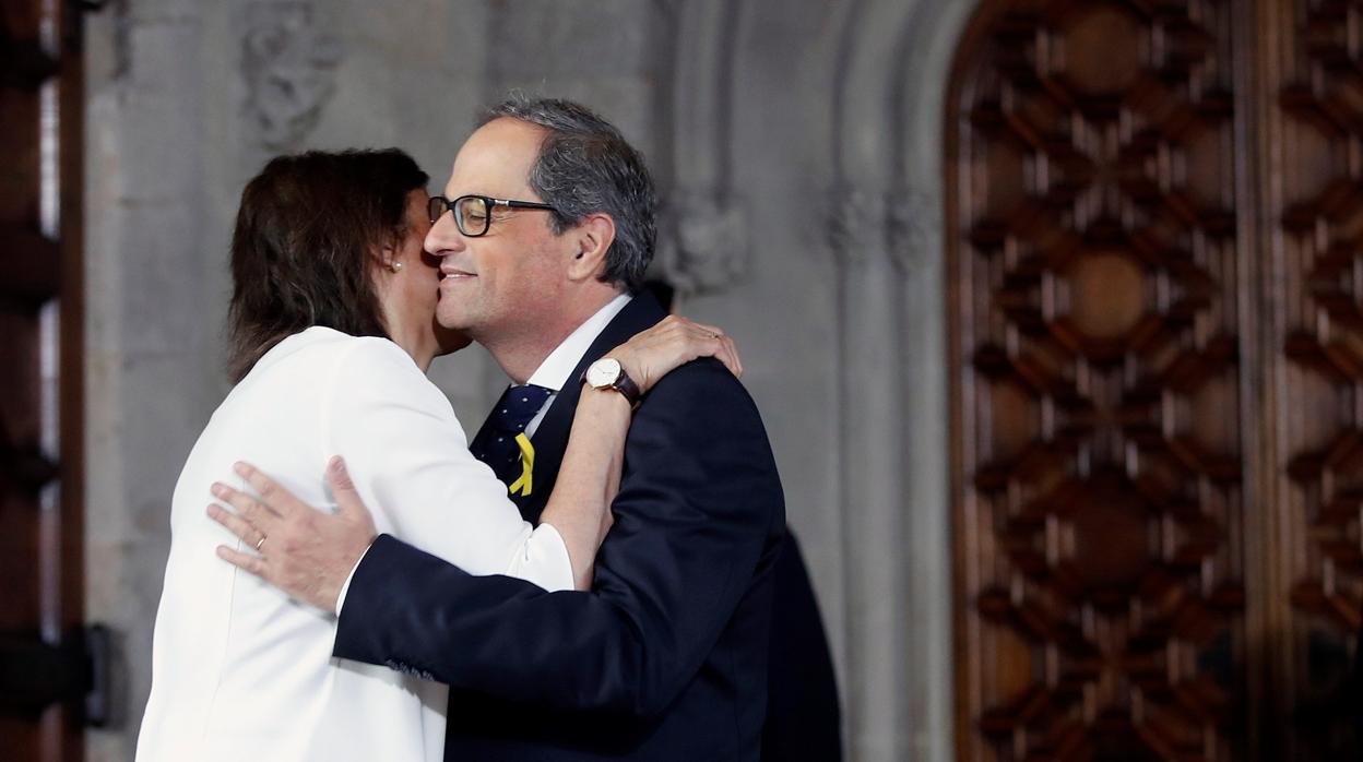 El presidente catalán y su esposa, en una imagen de archivo