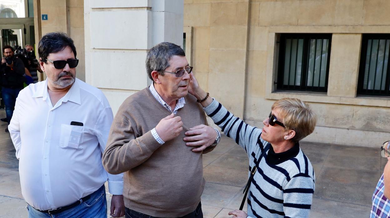 El principal acusado del crimen, Juan Cano, este martes en la Audiencia Provincial de Alicante