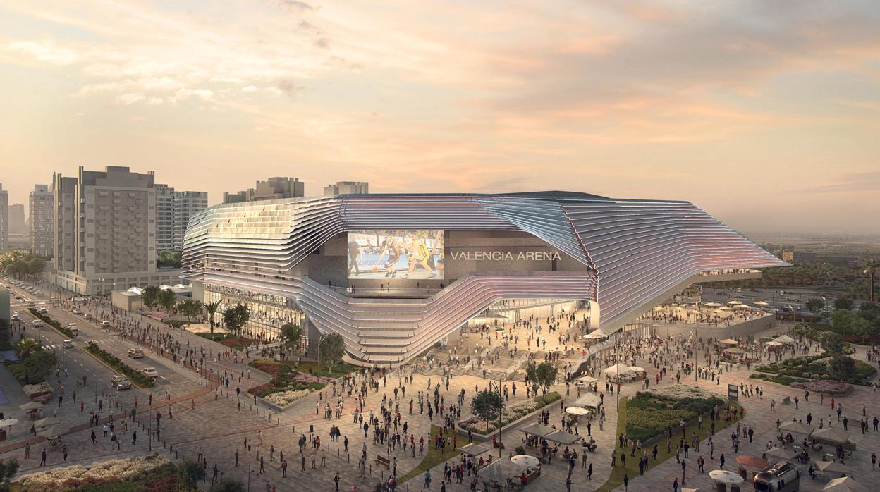 Imagen del proyecto para el Valencia Arena presentado por Licampa