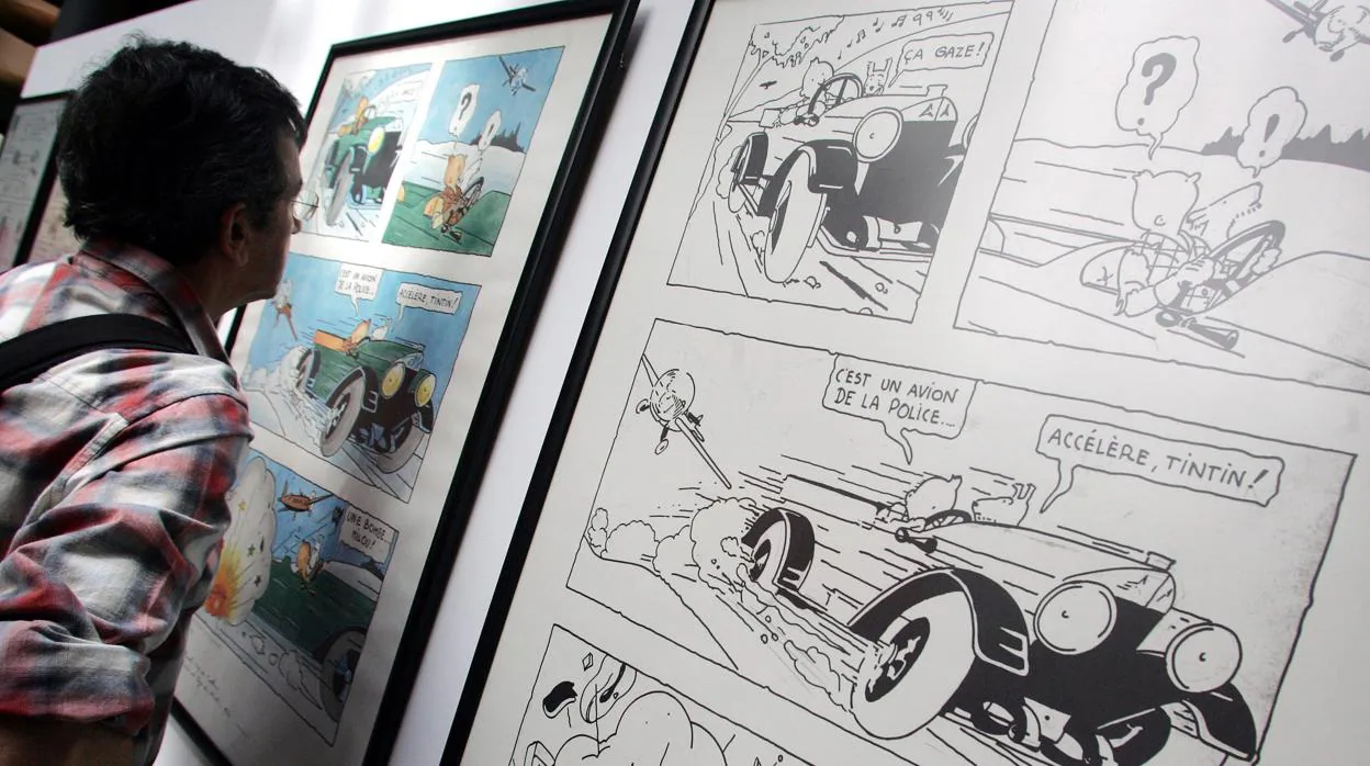Imagen de archivo de una exposición sobre el cómic en Valencia