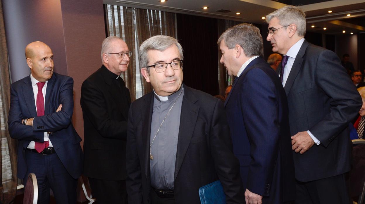 Luis Argüello, minutos antes de intervenir en el Foro Económico de «El Norte de Castilla»