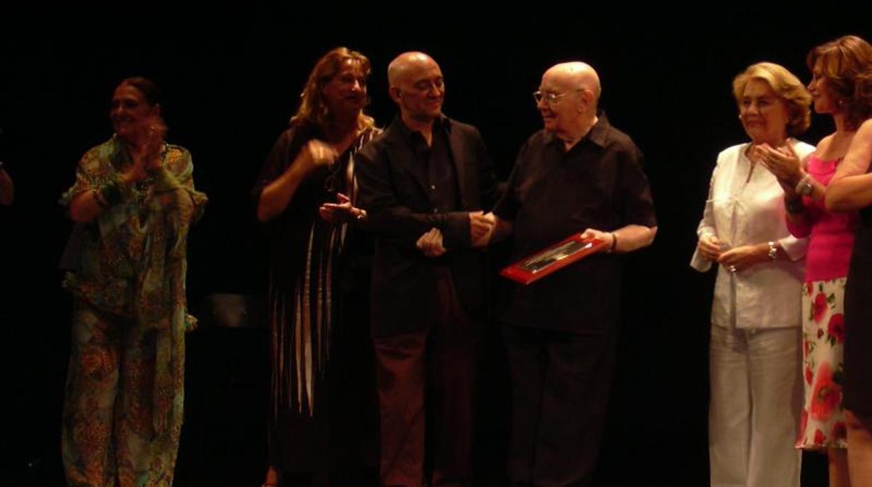 Alberto González Vergel, en una función de teatro