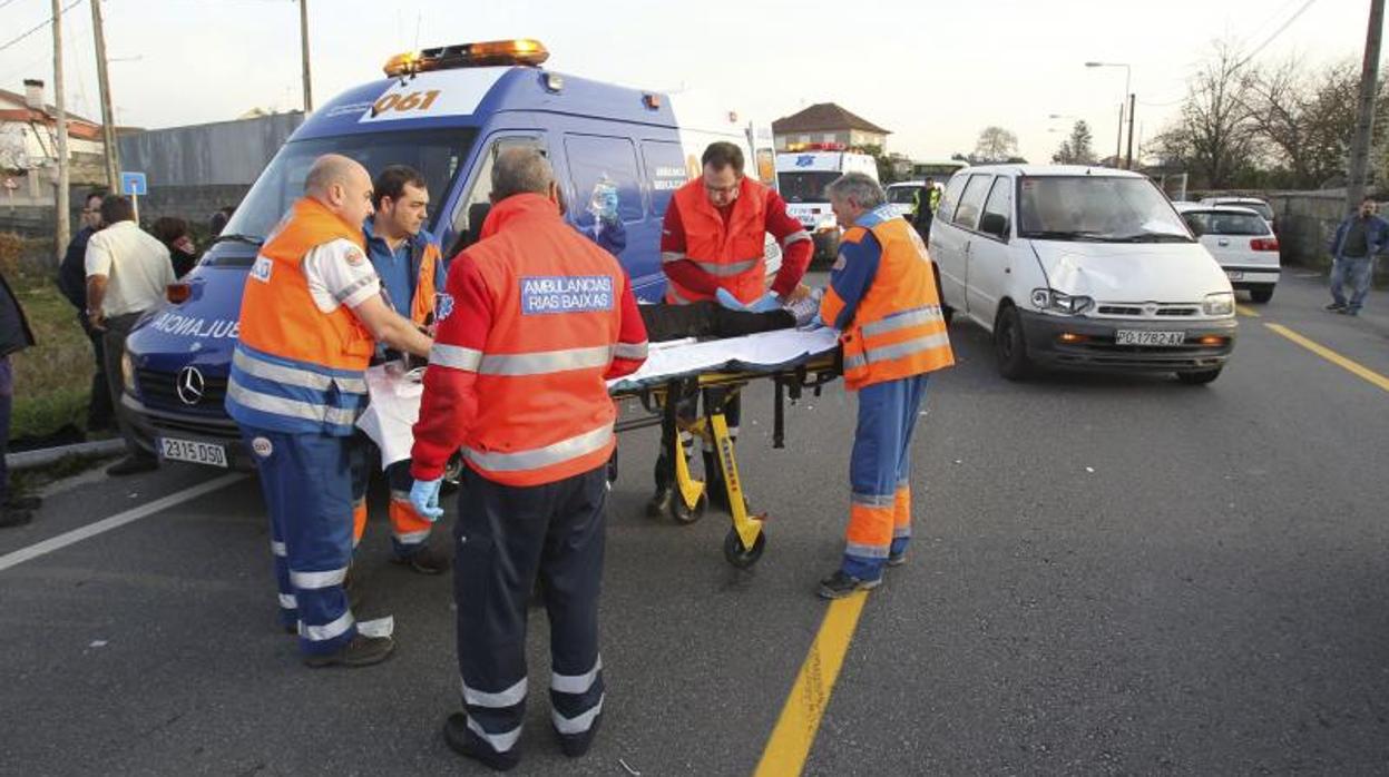 Personal de atención de emergencias sanitarias de Galicia en una imagen de archivo