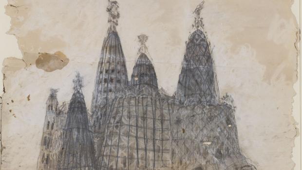 Los dibujos de Gaudí para una iglesia fallida llegan al MNAC