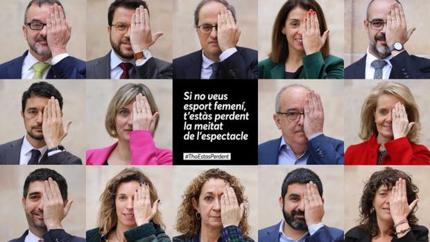 El independentismo carga contra una campaña de Torra a favor del deporte femenino: «Dais asco»