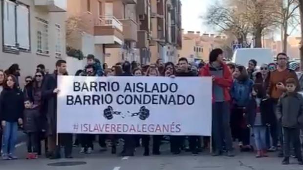 Protesta en Leganés por un barrio «aislado» por una circunvalación