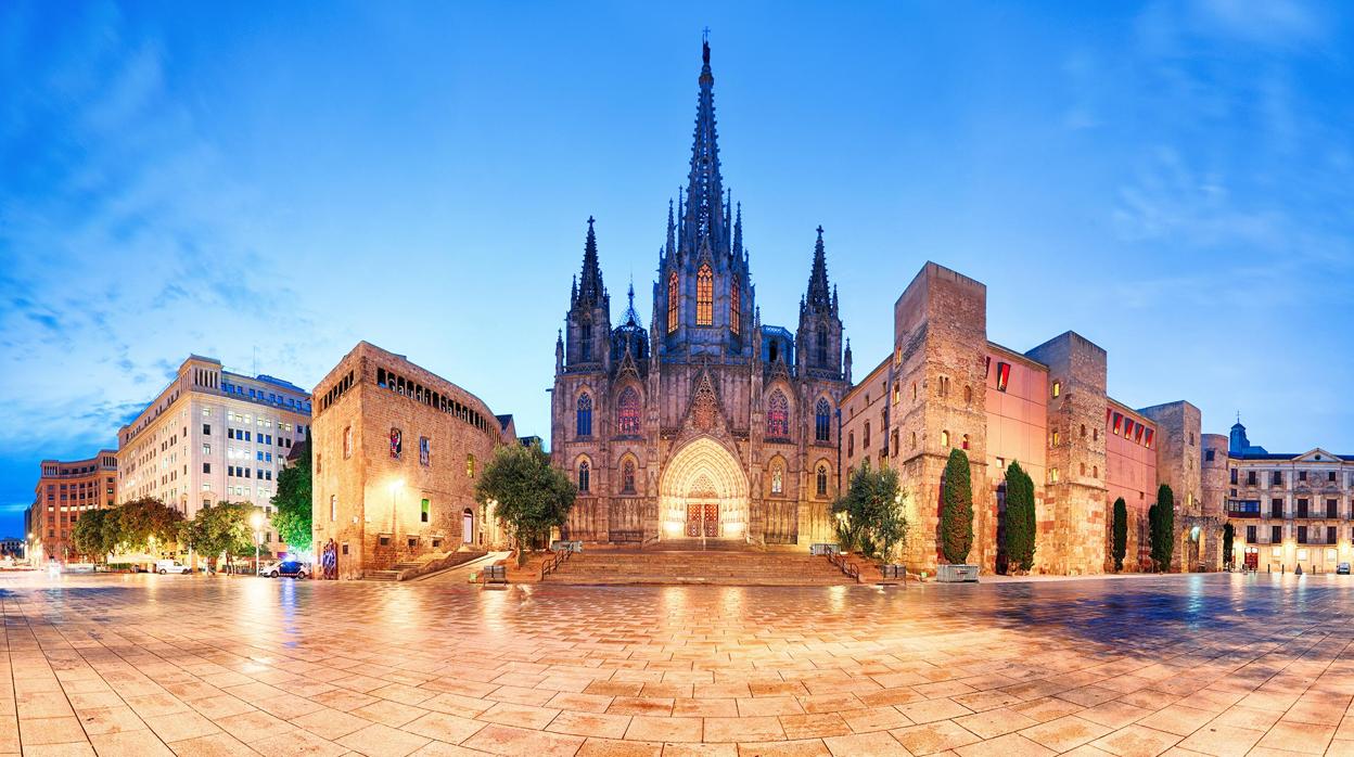 Panorámica de la Catedral de Barcelona