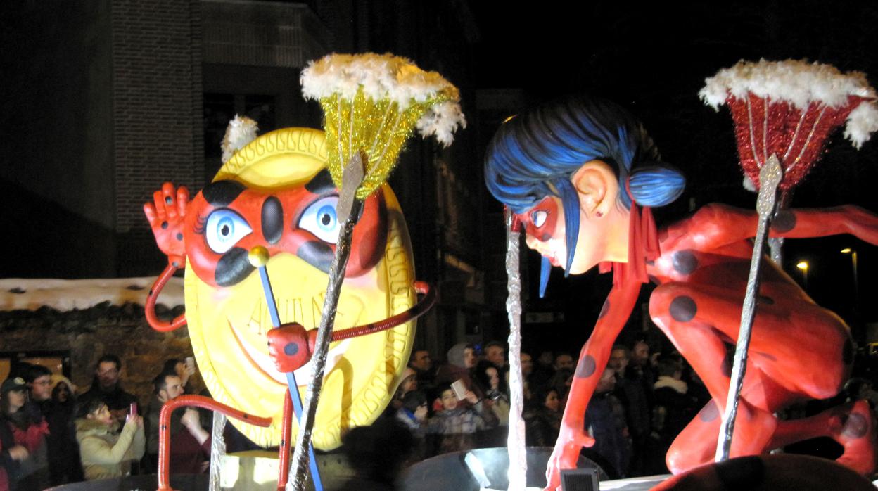 Un desfile del Carnaval de la galleta en Aguilar de Campoo en una imagen de archivo