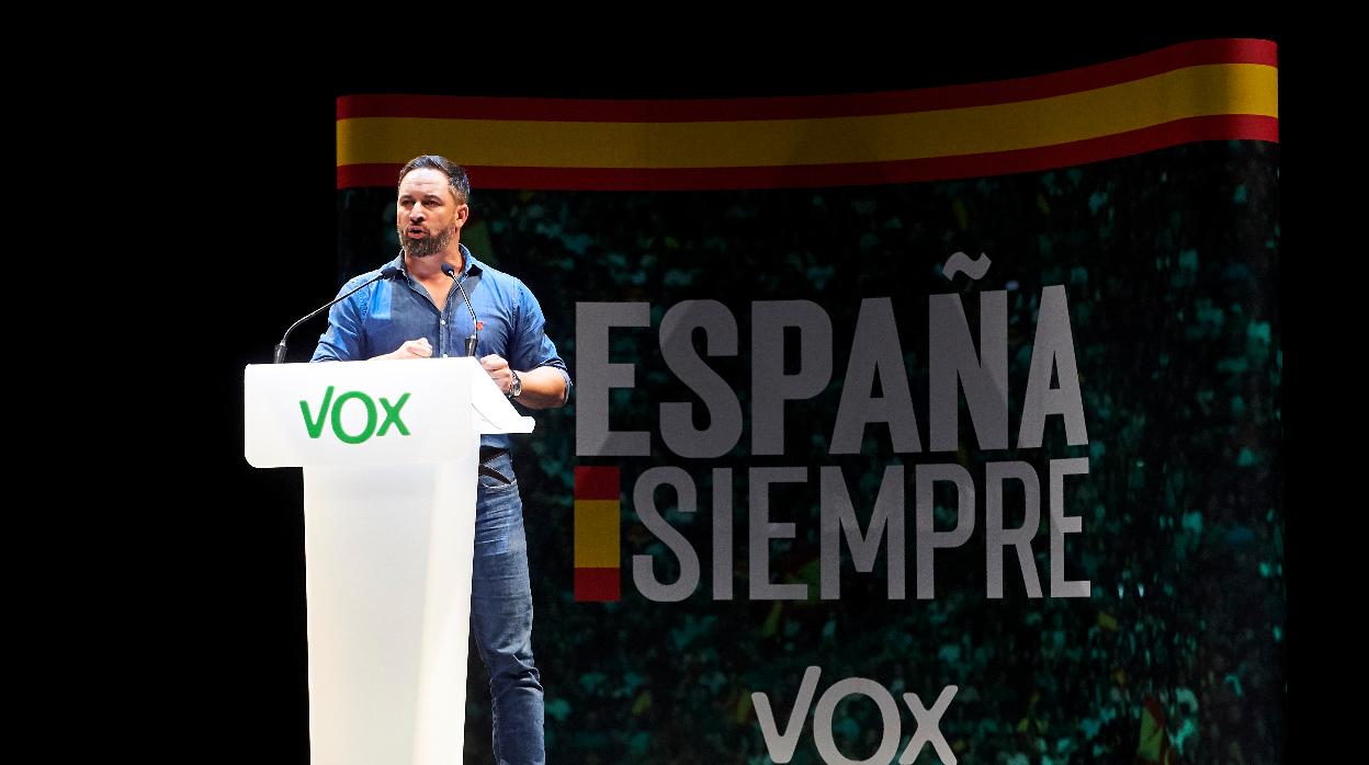 El presidente de Vox, Santiago Abascal