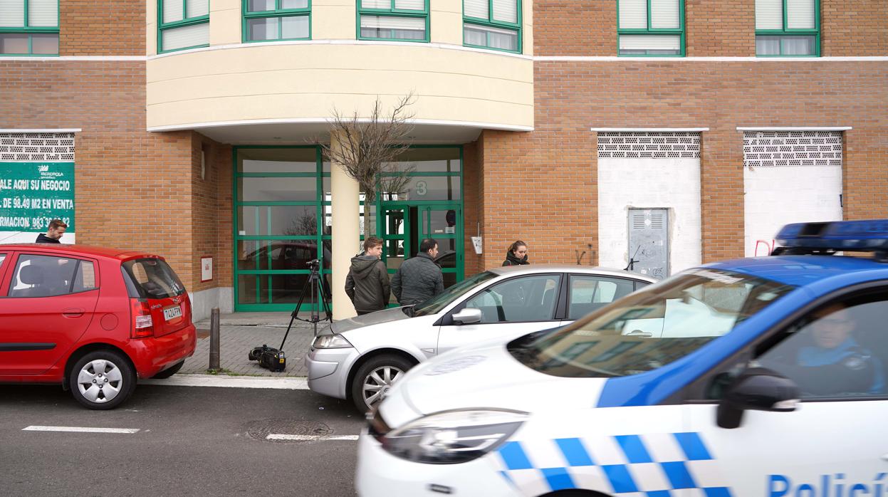 Portal del barrio vallisoletano de Parquesol donde ocurrió el suceso