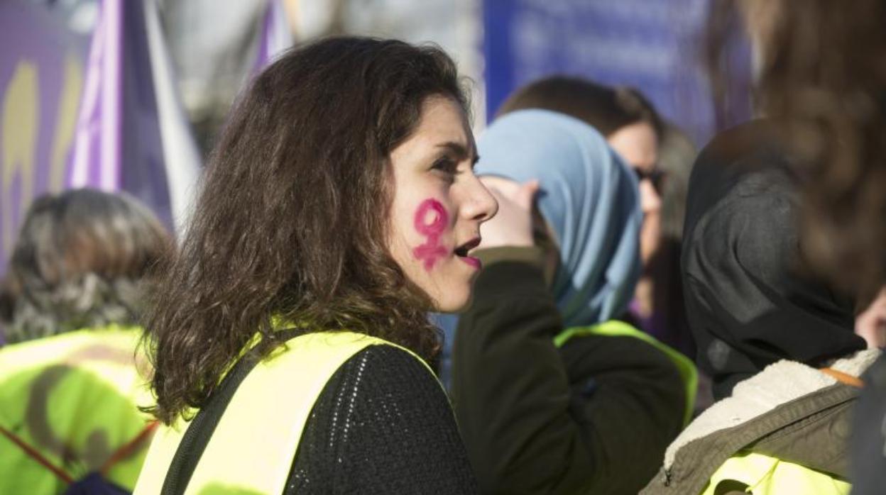 Manifestación con motivo del Día de la Mujer