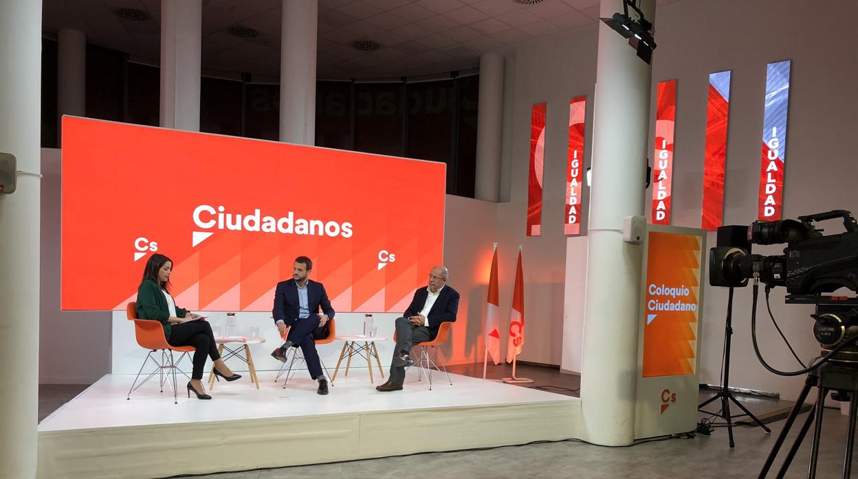 Igea y Arrimadas, durante el debate moderado por Juan Fernández-Miranda