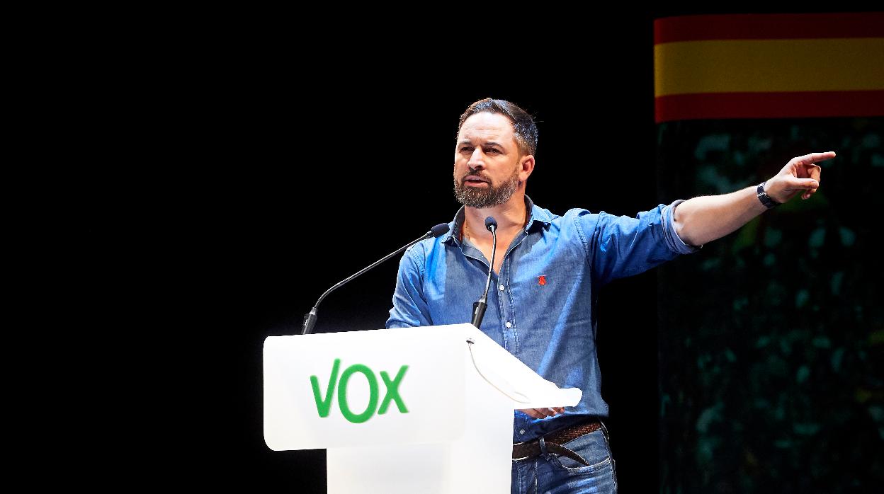 El presidente de Vox, Santiago Abascal