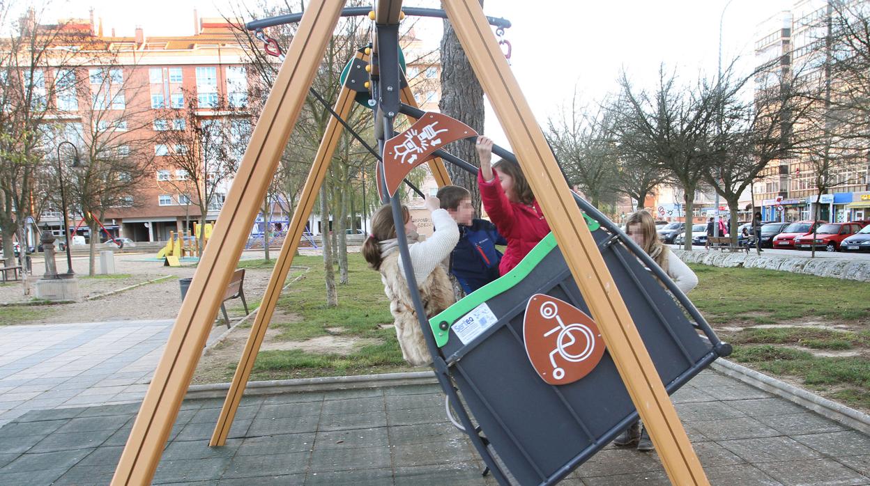 Parque infantil, en una imagen de archivo